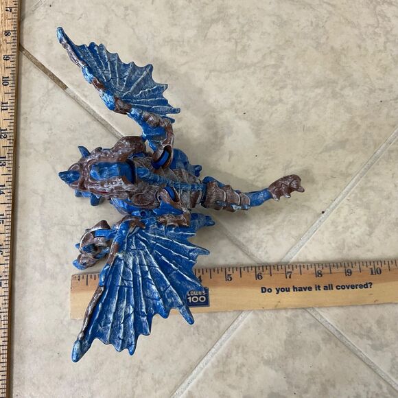 Mega Bloks 9893 Frost Dragon Dungeons & Dragons Fire/Ice Figure head articulates - Picture 10 of 11